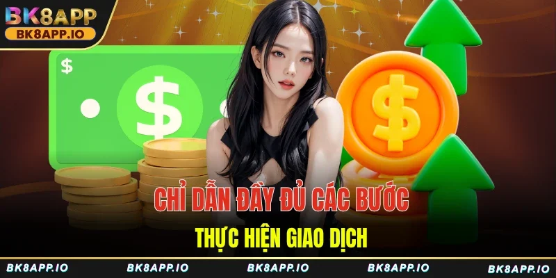 Chỉ dẫn đầy đủ các bước thực hiện giao dịch